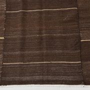 5x8 Dark Brown Ethnic Turkish Kilim Rug, 169x238Cm