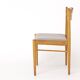 Ensemble de 6 chaises de salle à manger vintage des années 1970, chaises en hêtre et teck, milieu du siècle.