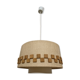 Wool and wood hanging lamp 60/70