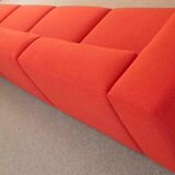 Vitra modular soft 5-seat sofa by Jasper Morrison in red Fabric