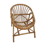 Child 60s rattan chair