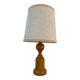 Old turned wooden lamp