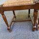 2 dining chairs in solid wood and rush, Chippendale ladder style.