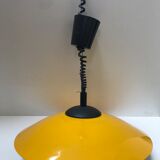 Oscar yellow and white metal pendant light, made in Italy