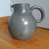 Pitcher michel and denise pointu arts céram sandstone from puisaye 50s 60s