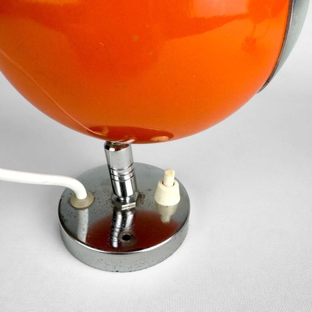 Pair of 70s orange Eyeball wall lights