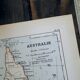 Australia, old map 1887 – Vintage geographical map.