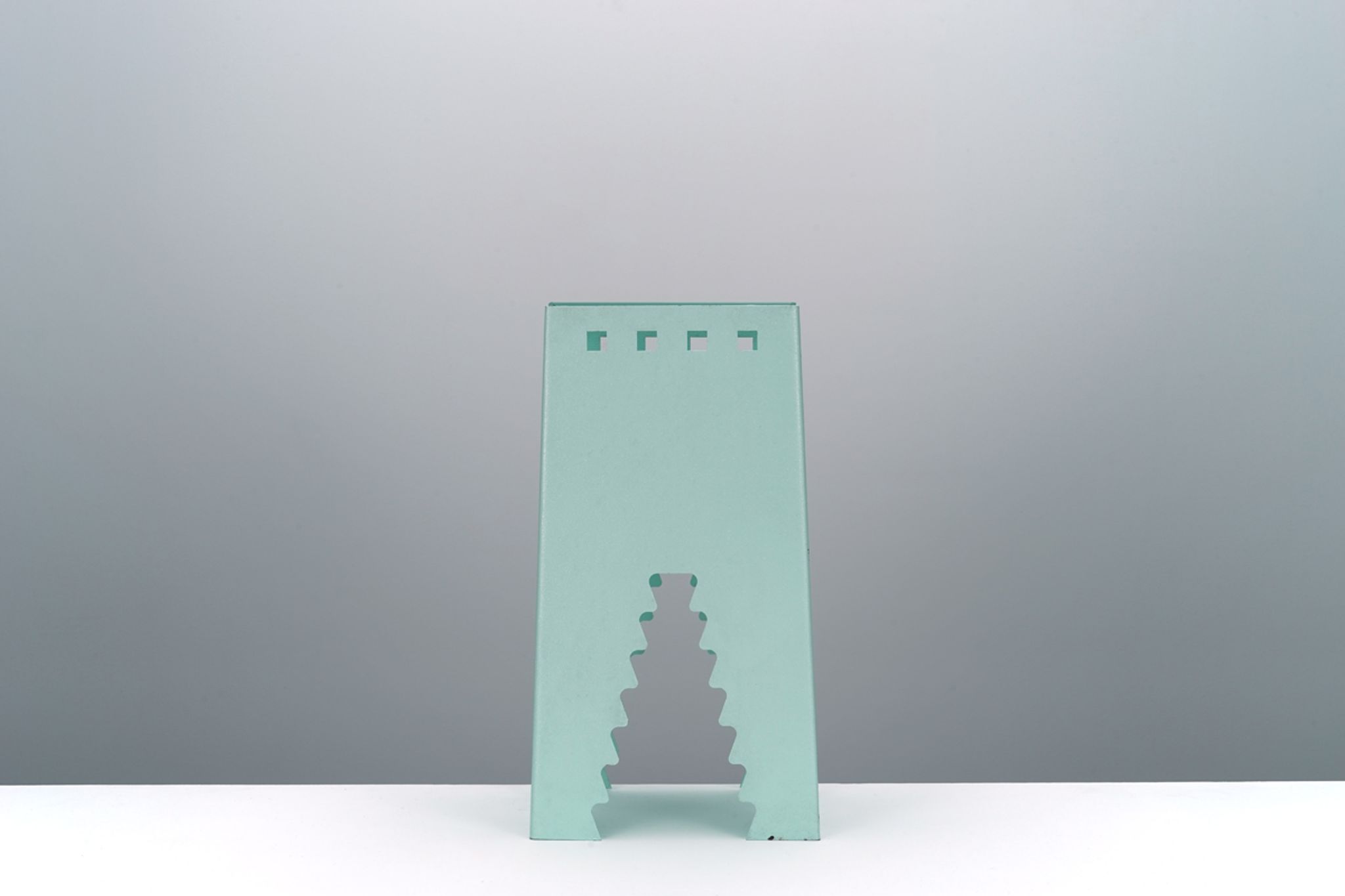 Postmodern metal table lamp around 1980