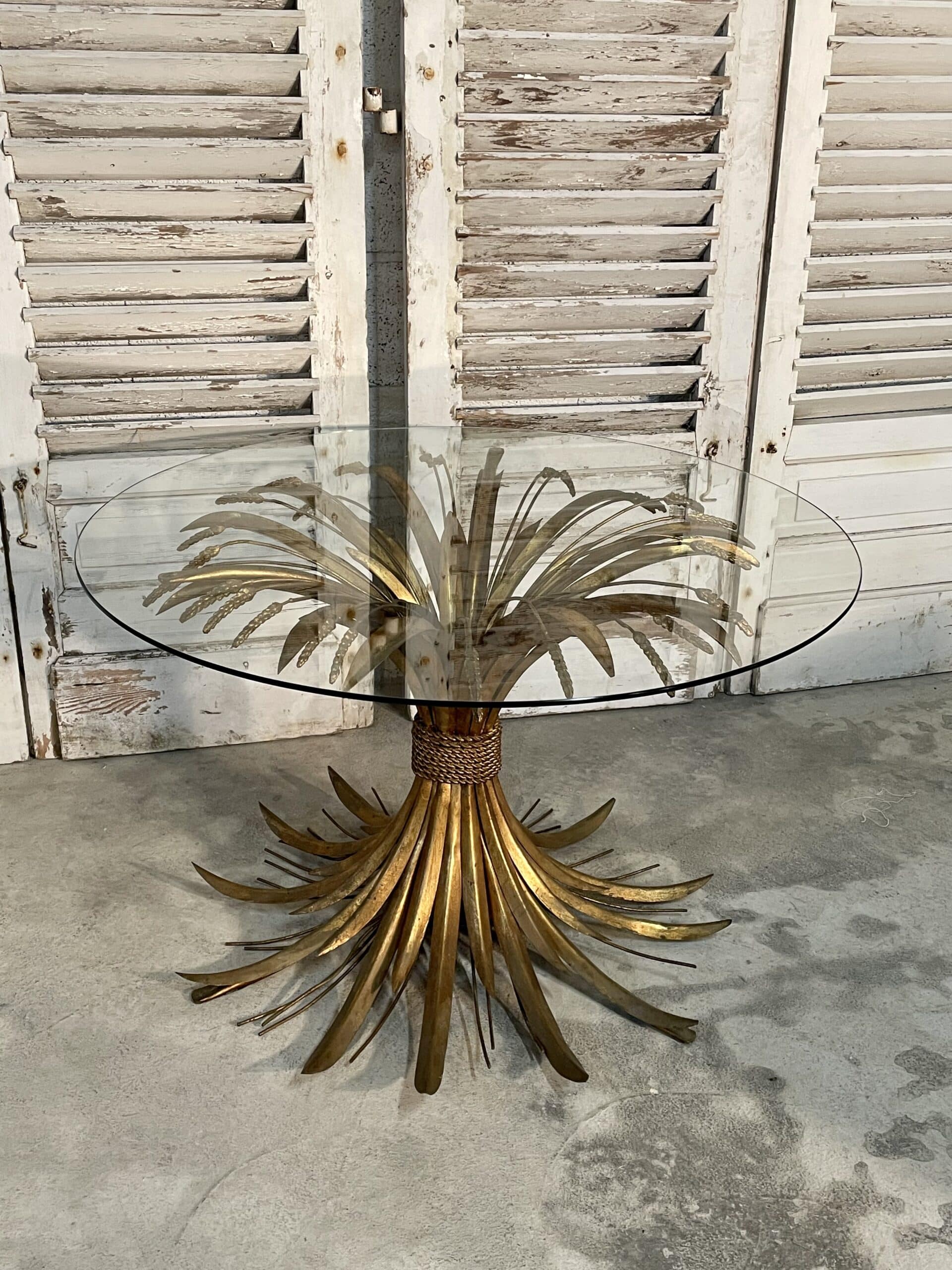 Coffee table sheaf of wheat "coco chanel" by robert goossens