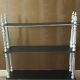 Weathered wooden shelf