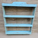 Teak wall shelf