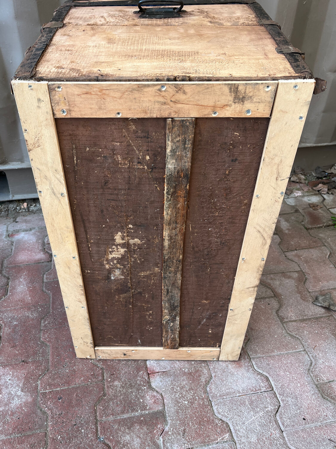 Old travel trunk