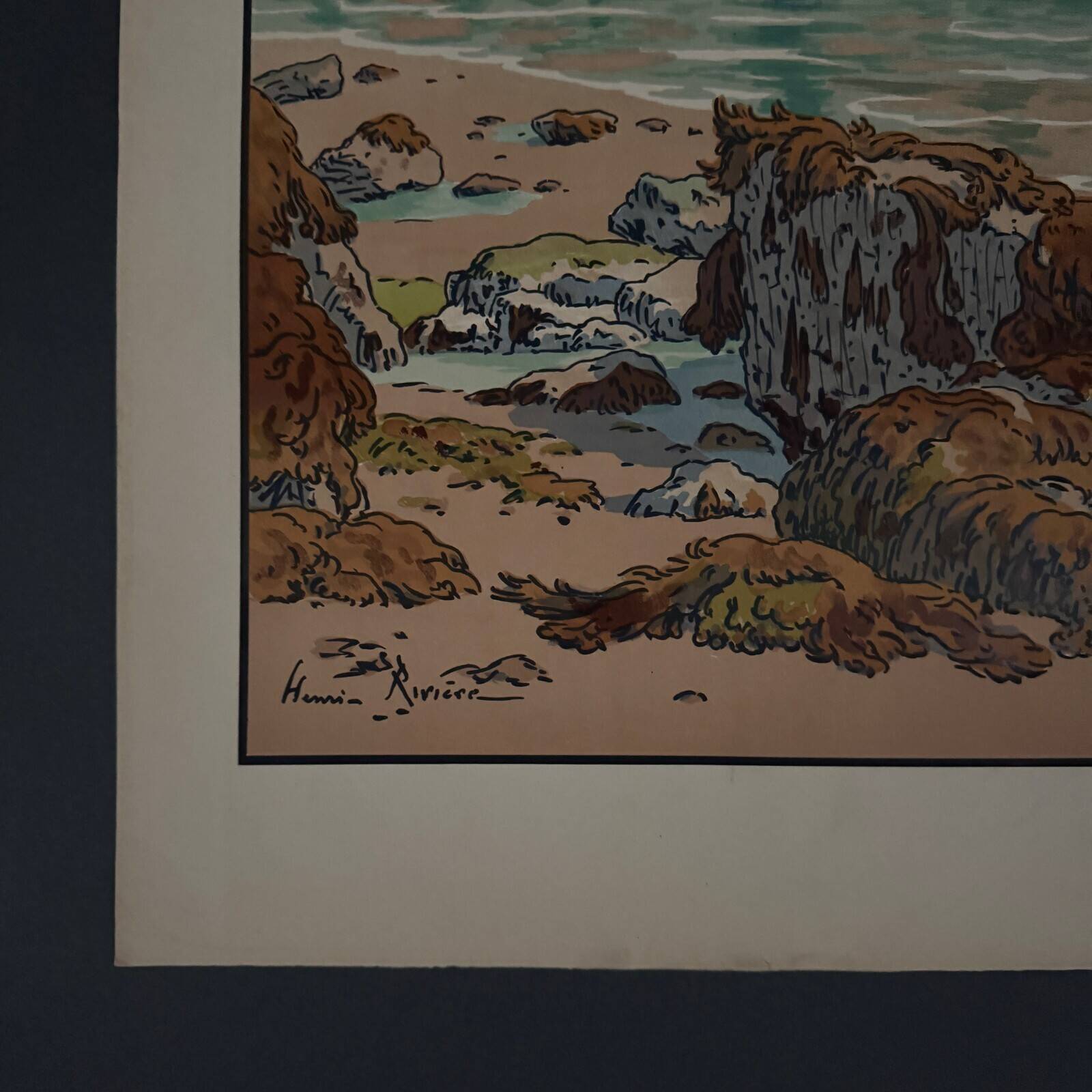 Lithograph by Henri Rivière Aspects of Nature - The Sea