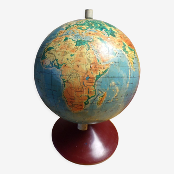 Polish 1960 terrestrial globe