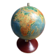 Polish 1960 terrestrial globe