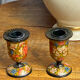 Kashmiri candlestick pair