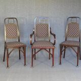 2 chaises et 1 fauteuil Secession Viennoise, 1910-1914