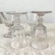 4 old crystal wine glasses Cato Saint Louis 19th century