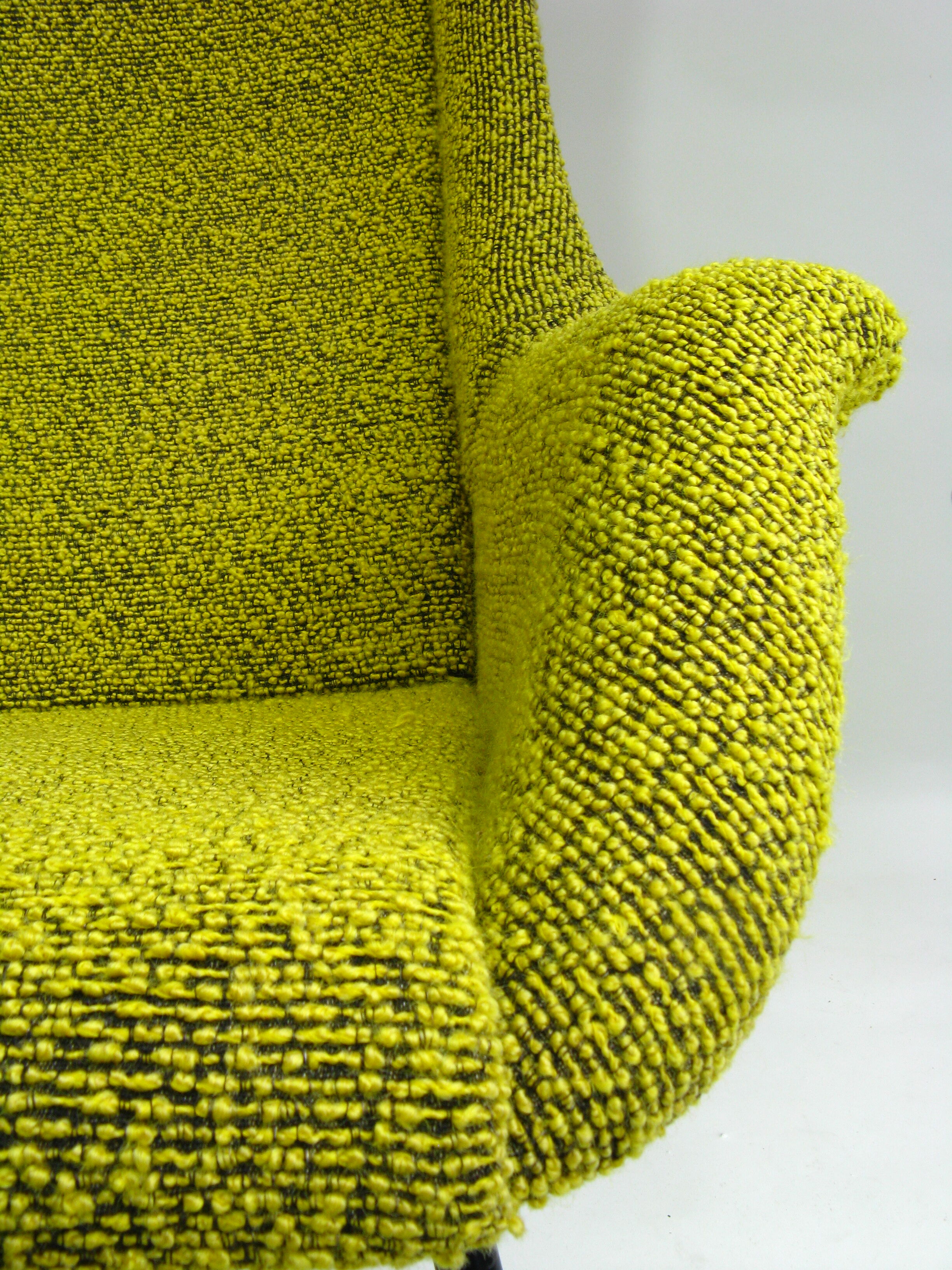 Yellow/Green Wingback Armchair by Miroslav Navratil for tone, 1960 s