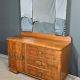 Walnut Veneer Hairdresser, Art Deco - 1930