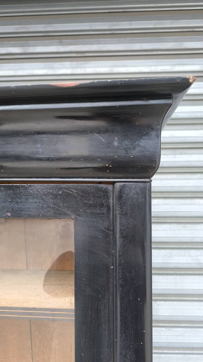 Lacquered oak bookcase 1860