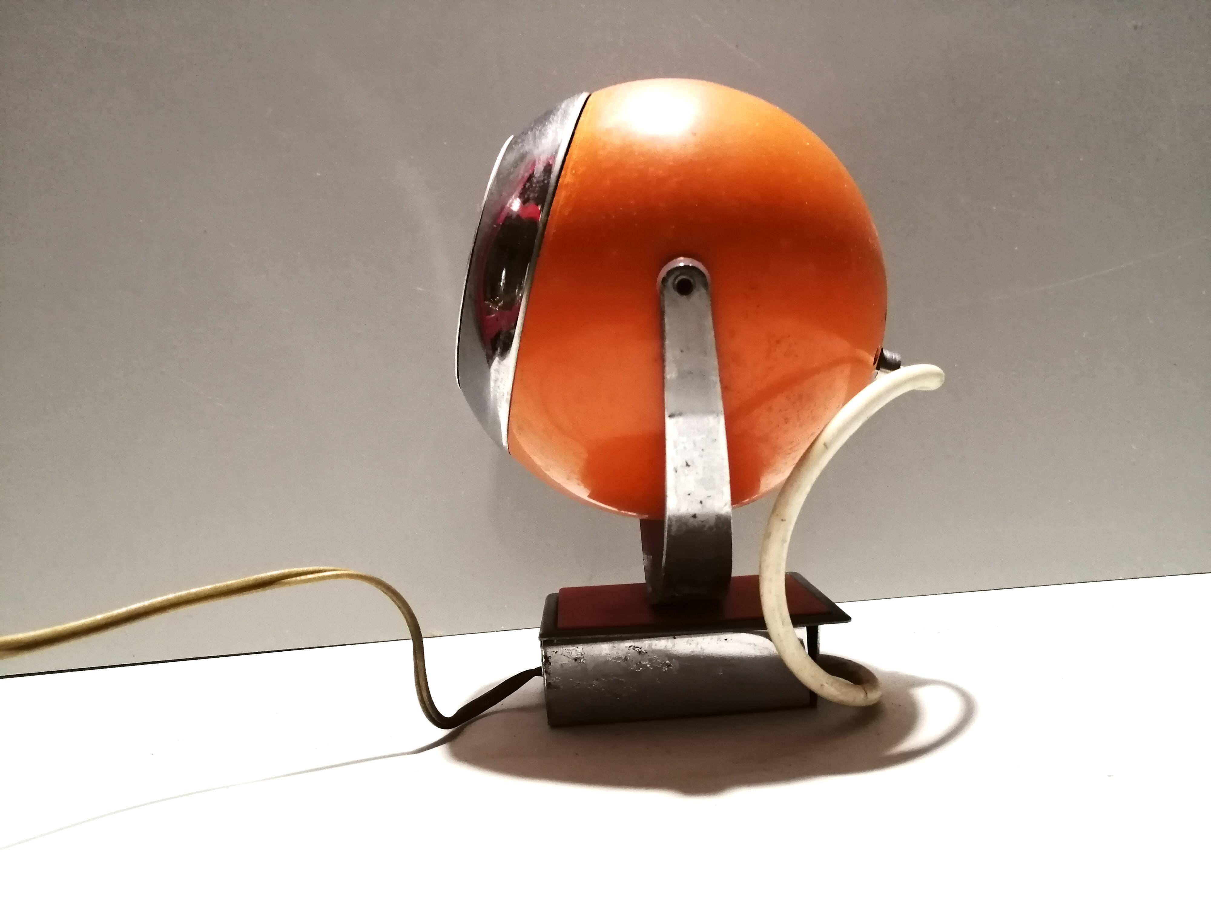 Orange eye ball lamp applies or to lay 70 Italy