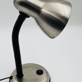 Brushed stainless steel lamp from the 90s