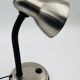 Brushed stainless steel lamp from the 90s