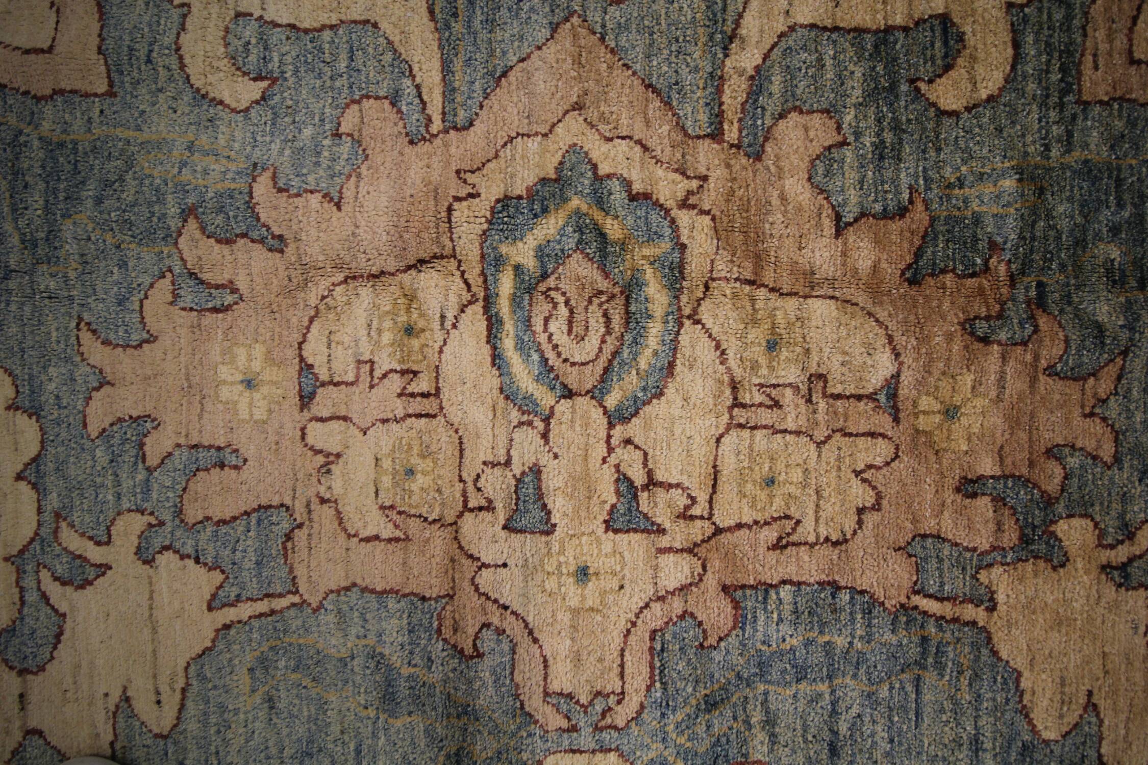 Tapis traditionnel vintage persan Ziegler tissé à la main Tapis de salon en laine