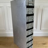 Meuble d'atelier en métal pour outils visserie 8 tiroirs vintage