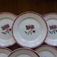 6 assiettes plates vintage de Badonviller 200825