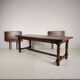 Large French Oak Monastery Table 320/220 cm, early 20th Century