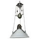 Adjustable Art Deco pendant lamp