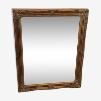 Miroir ancien doré - 53x43cm