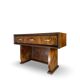 Italian burl walnut art deco console table, 1930s.