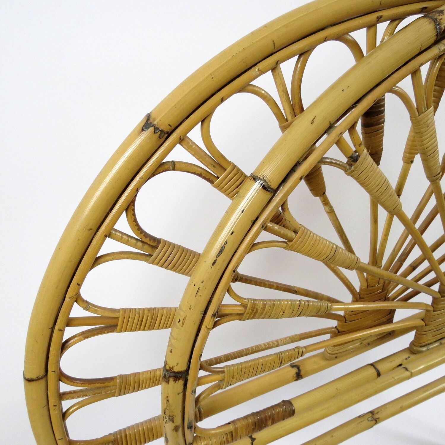 Set of 2 bamboo headboards, 1970s