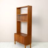 Vintage Scandinavian bookcase with display cabinet