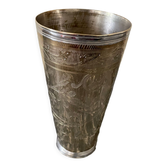 Brass lassi glass