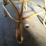 Rattan set 2 armchairs and 1 table