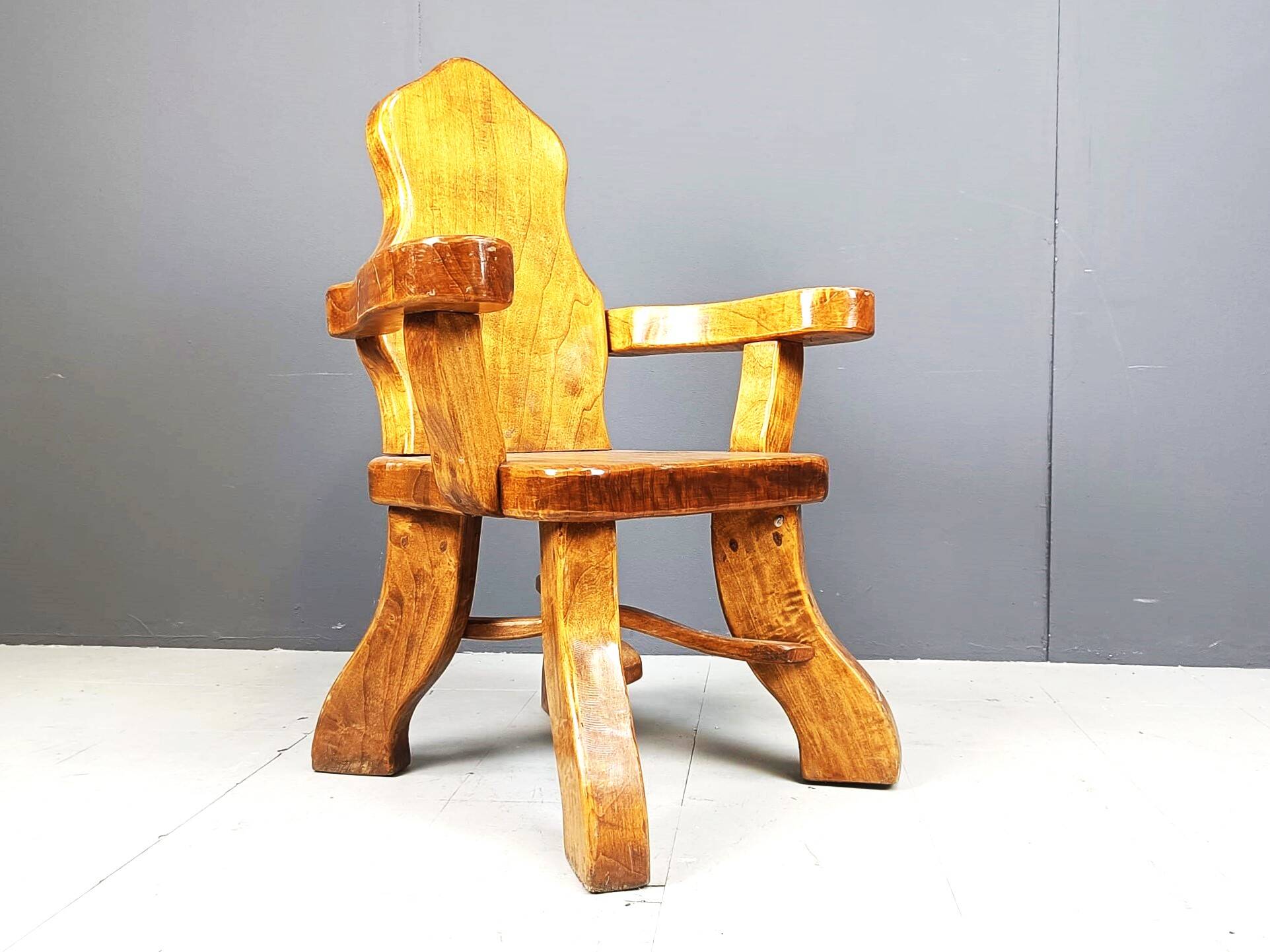 Vintage brutalist armchair, 1960s