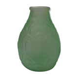 Art deco vase pre-moulded glass