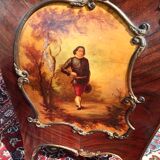 Display Case in Marquetry & Martin Varnish Napoleon III Louis XV Style