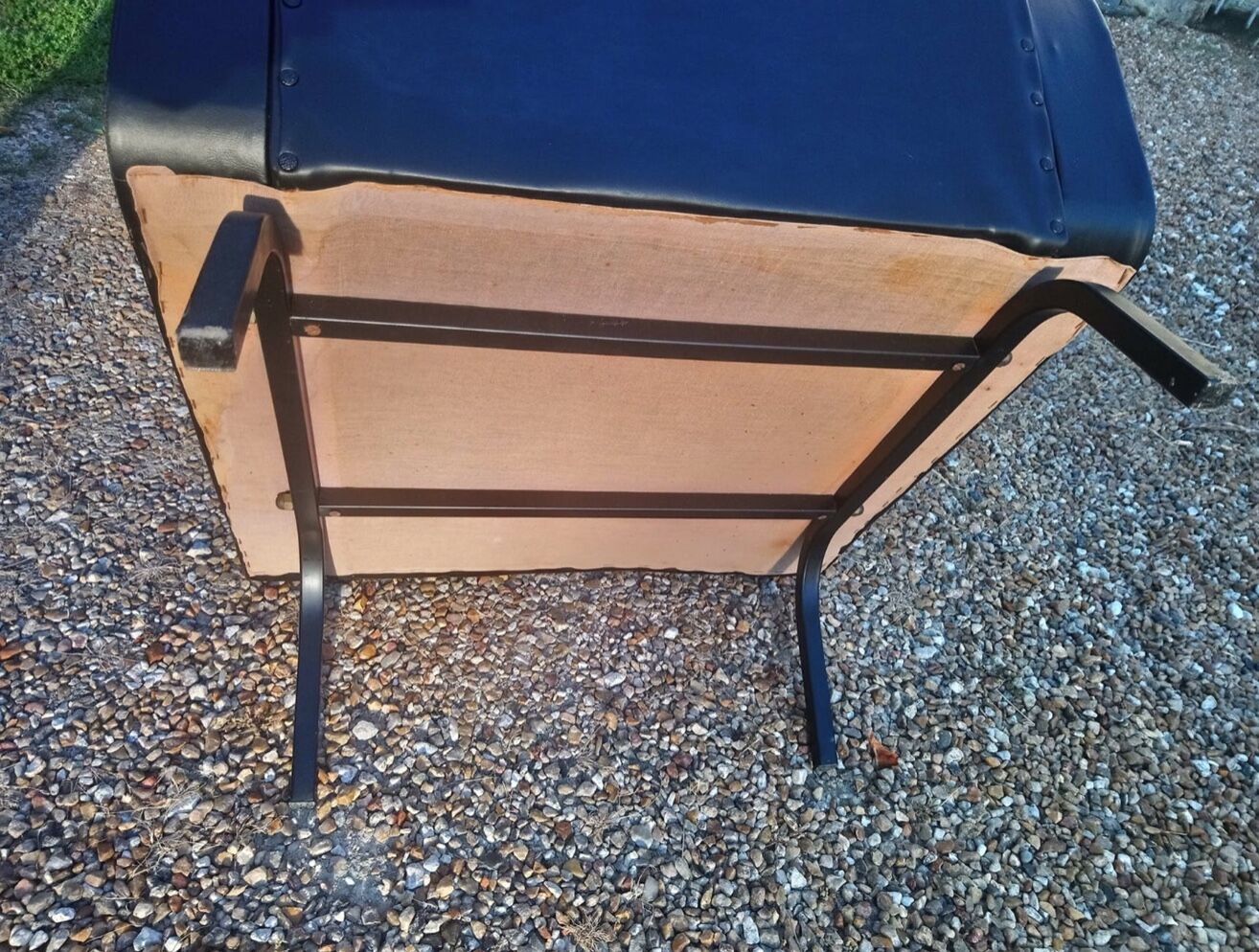 Black vintage armchair