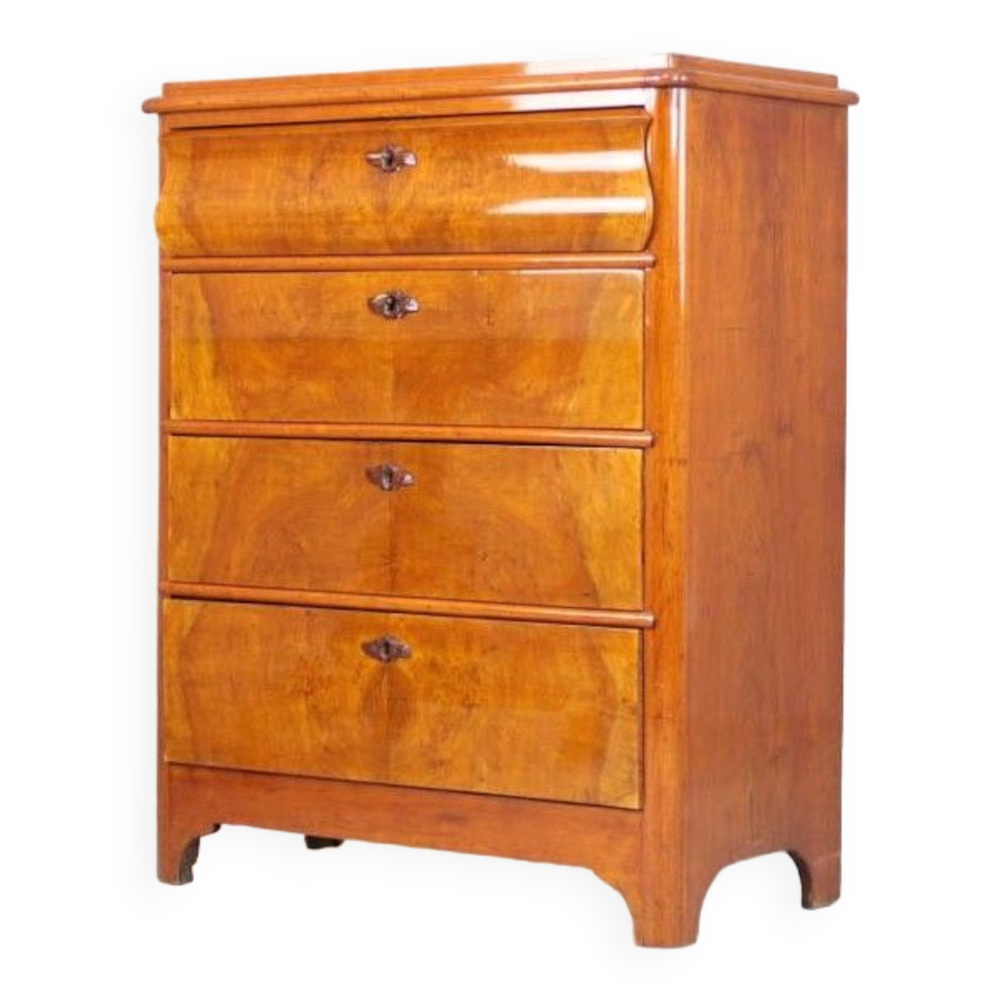 Walnut chest of drawers Europe circa 1900