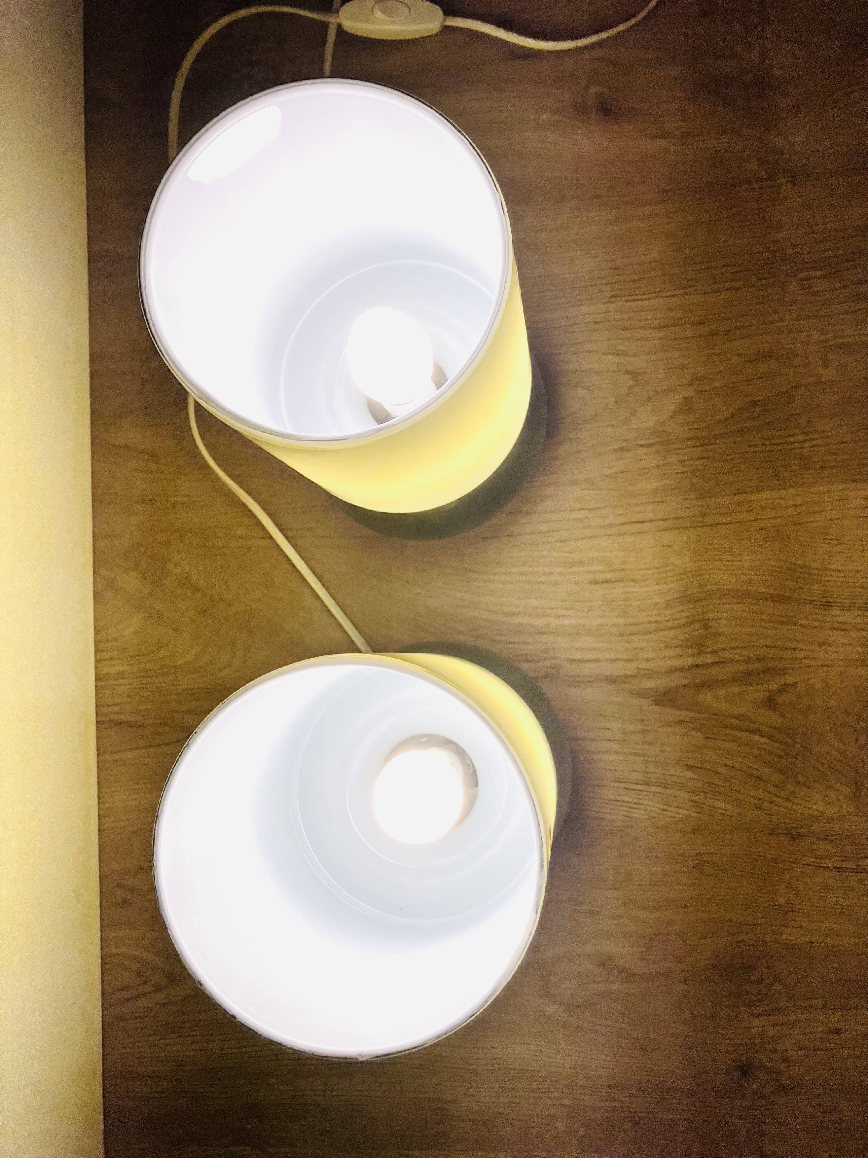 Pair of khaki Lykta lamps