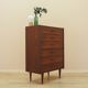 Rosewood chest of drawers, Danish design, 1970s, made in Denmark