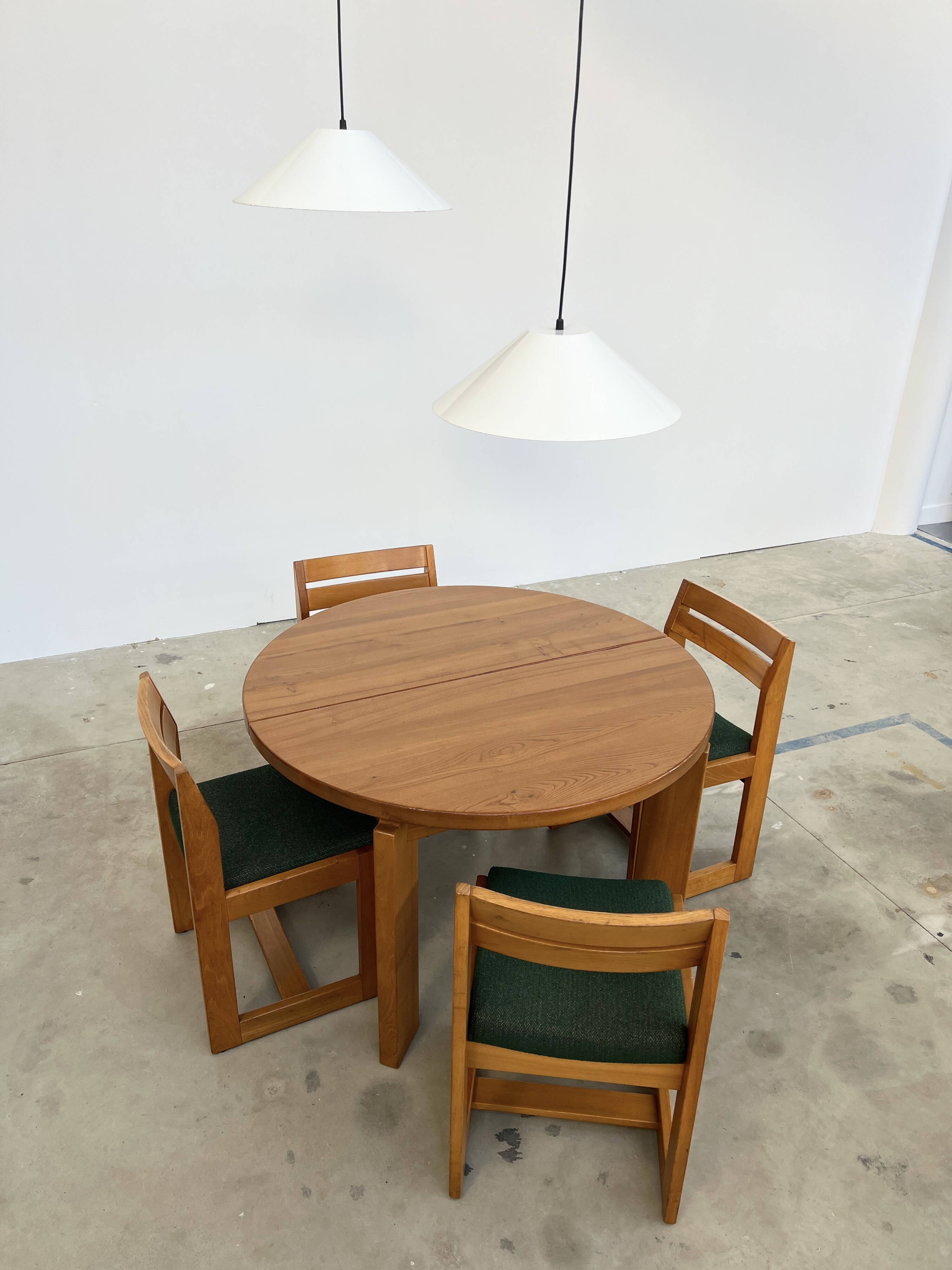 Lita 6047 White Pendant Light – Ø50 – 80s French Industrial Design