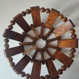 Teak fruit basket