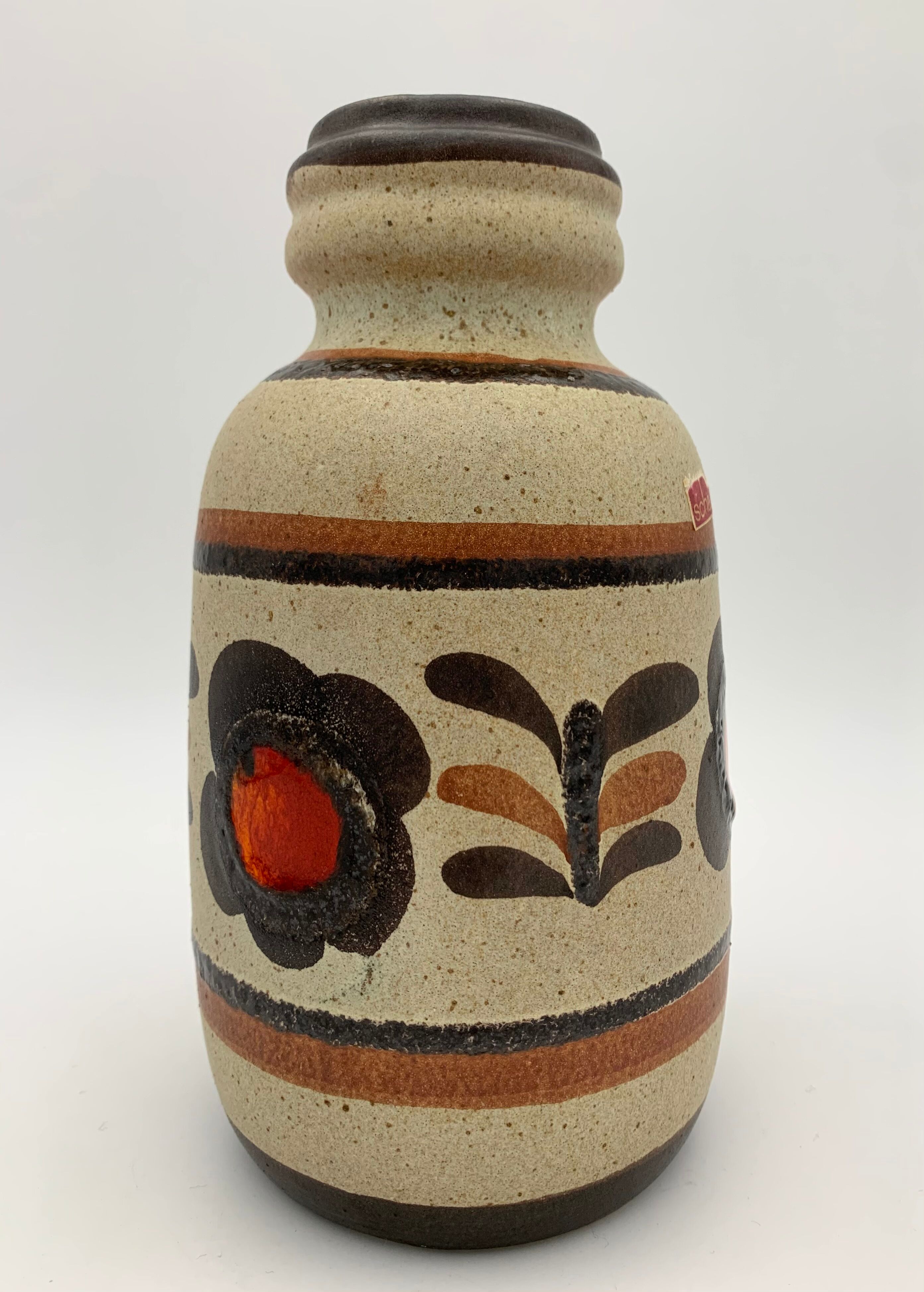Vintage Scheurich West Germany Ceramic Vase, Numbered 413-20 - 1960s