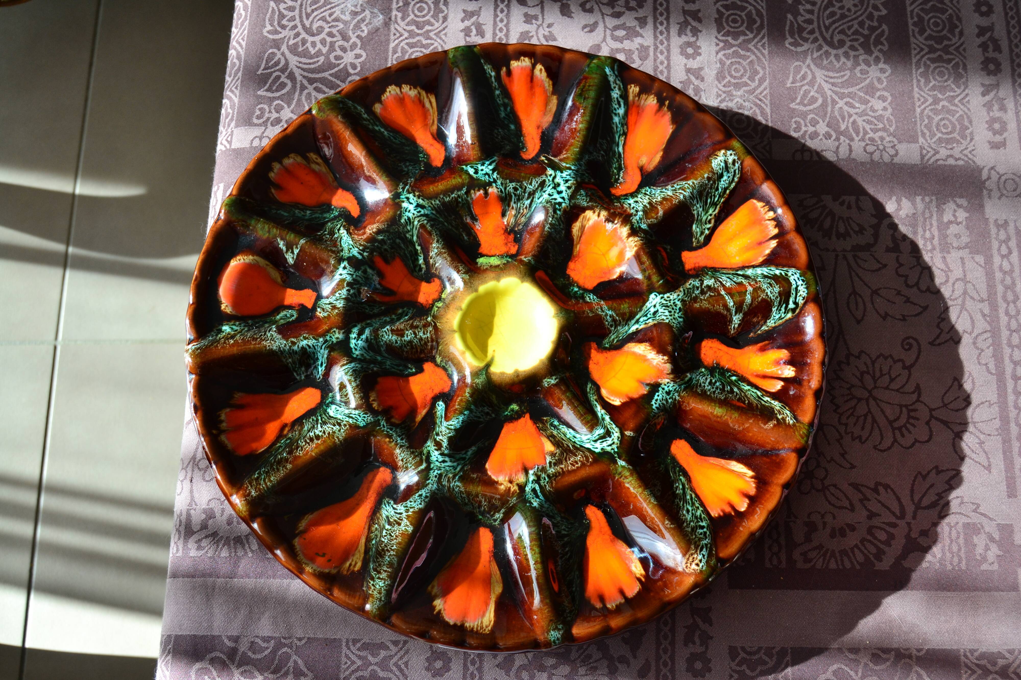 Vintage oyster dish Vallauris